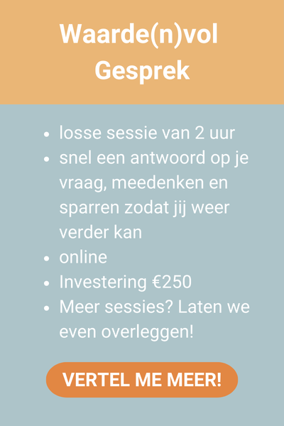 Waardenvol gesprek - losse sessie van 2 uur